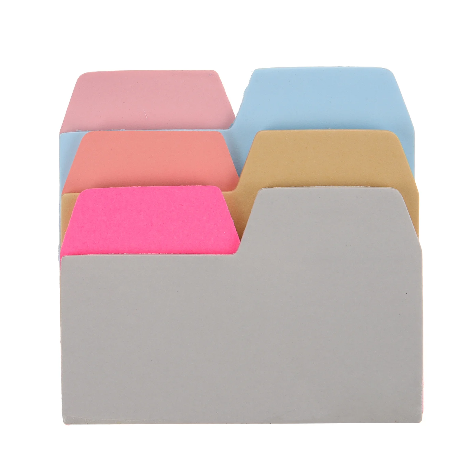 6 -Color Stickers Colorful Sticky Notes Hand Account 6-Color Index Papers Memo Pads