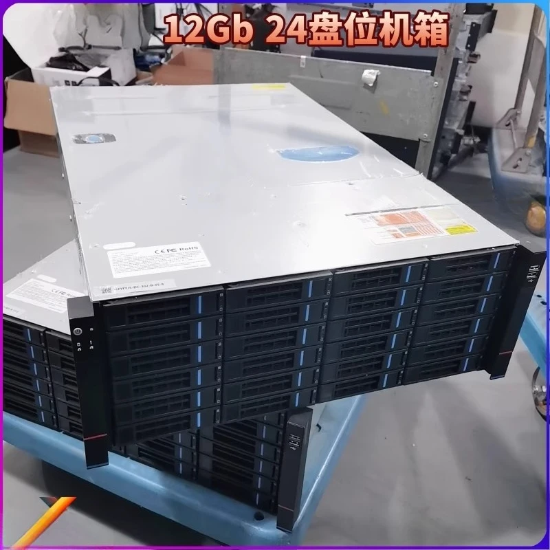 4U 8U Rackmount Serverchassis 24 36 48 Baai Hoge Dichtheid Opslag Enterprise 80% nieuw