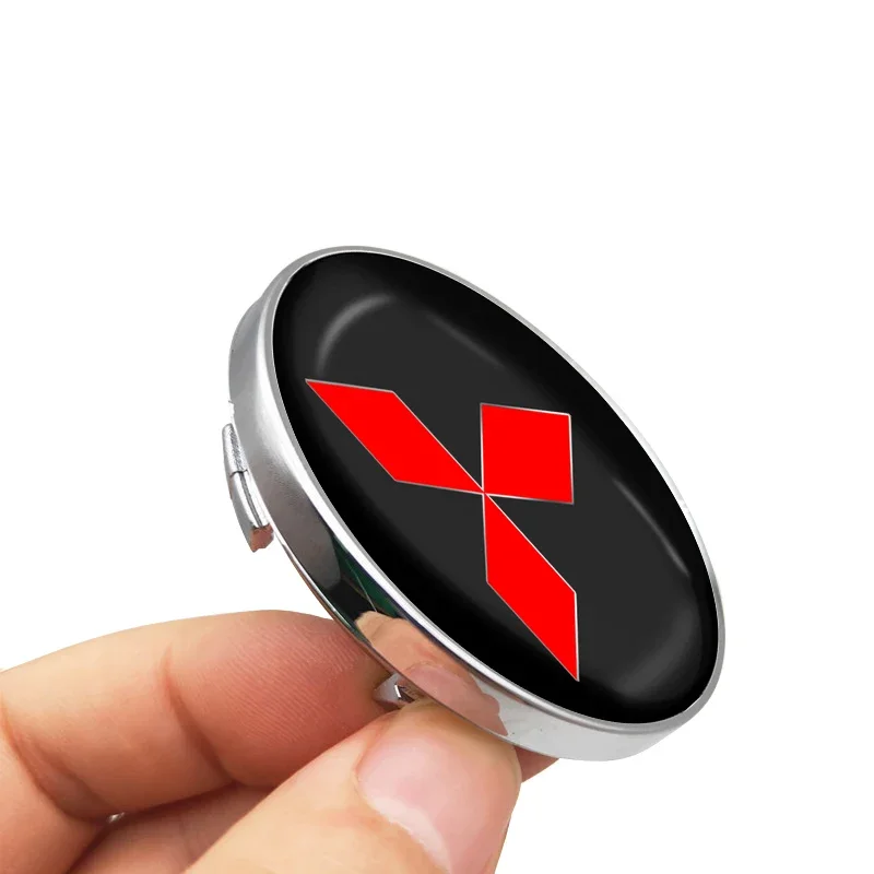 ملصقات غطاء محور عجلة السيارة ، شعار غطاء الحافة ، صائق لميتسوبيشي ، راليارت ، باجيرو ، لانسر ، L200 ، ميتسوبيشي ، اوتلاندر ، مونتيرو ، 4 #3