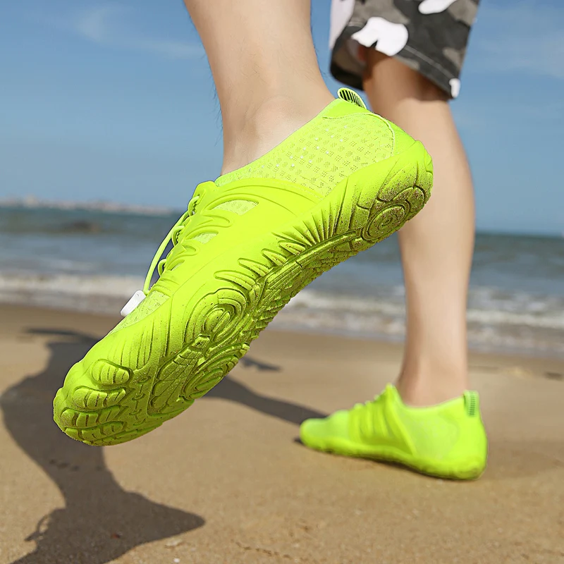 أحذية المشي لمسافات طويلة مقاومة للاهتراء للرجال والنساء ، مانعة للانزلاق ، أحذية رياضية للغطس ، أحذية شبكية للنساء #6