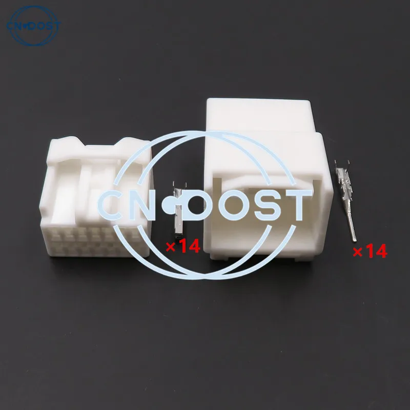 1 Set 14 Pin 7283-5832 7282-5832 AC Assembly Auto Modification Socket Accessories Car Unsealed Connector Automobile Wire Plug