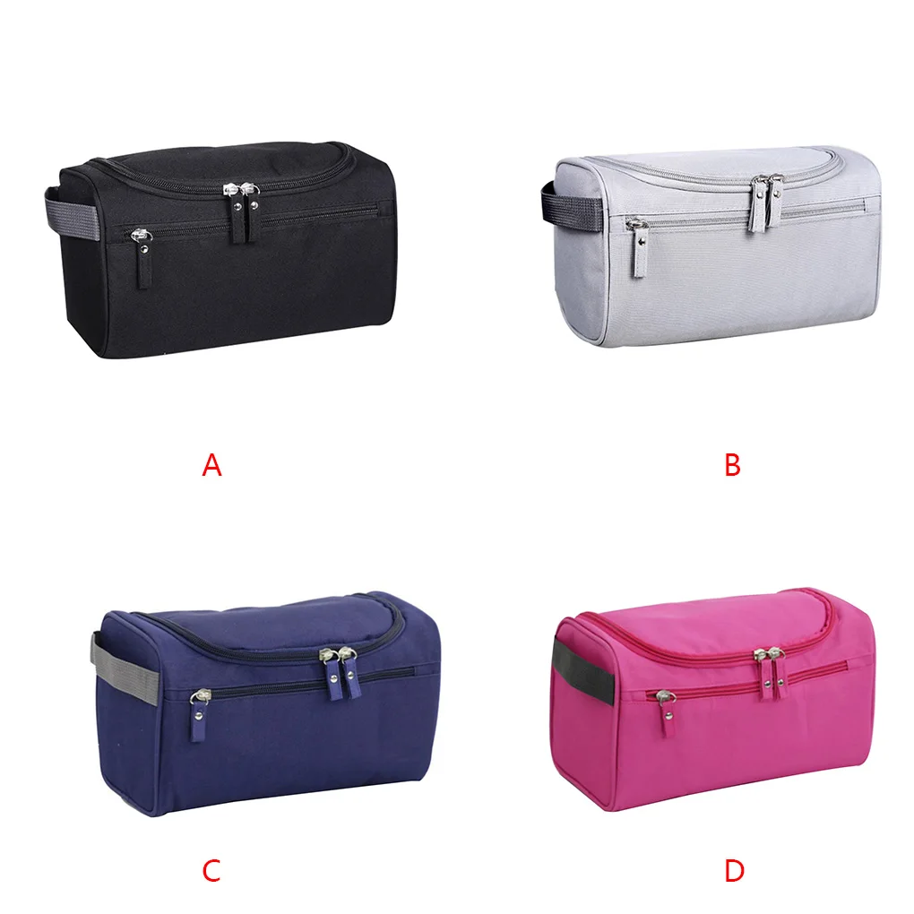 Borsa portaoggetti portatile da uomo in poliestere borsa da toilette Organizer da viaggio per donna borsa da viaggio impermeabile da appendere