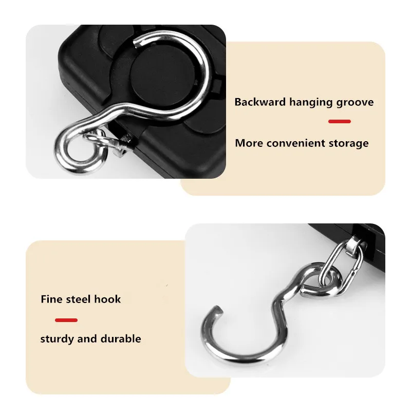 1PC Multifunctional Mini 40kg10g Electronic Hanging Fishing Luggage Balanca Portable Digital Handy Pocket Weight Hook Scale tool