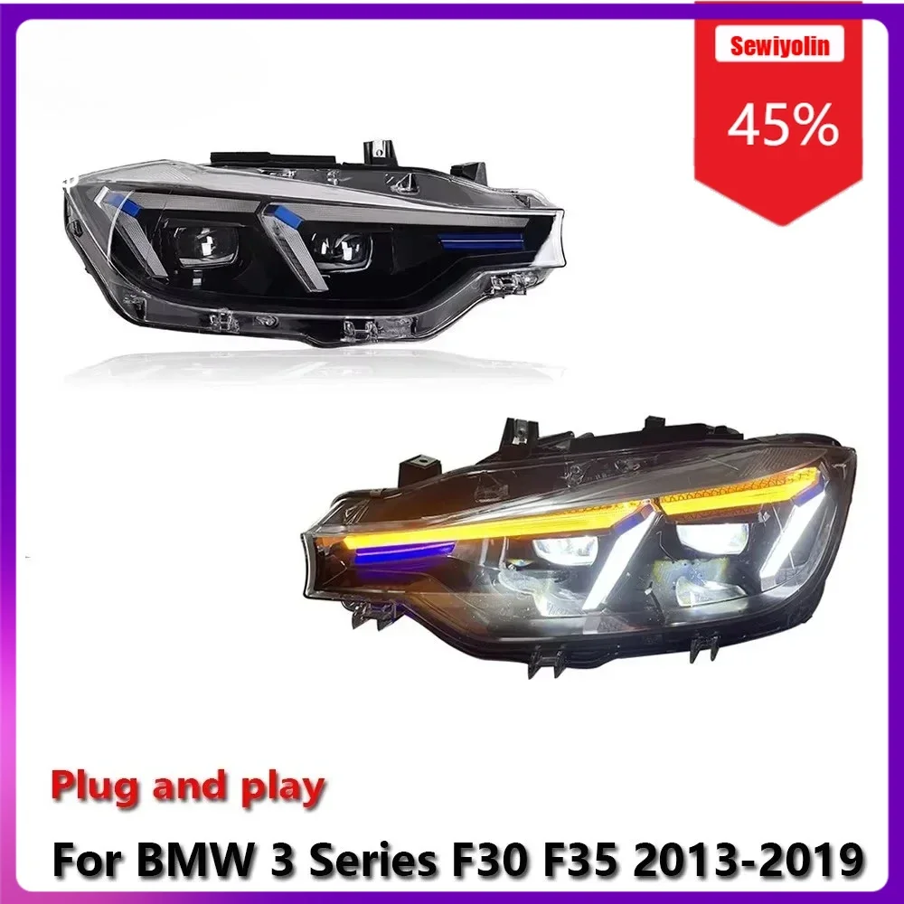 

Автомобильные светодиодные лампы Sewiyolin в сборе для BMW 3 серии F30 F35 2013-2019, автомобильные противотуманные фары DRL, стоп-сигналы поворота, вилка A