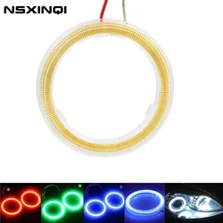 1pcs 60MM 70MM 80MM 90MM 100MM 110MM 120MM COB Angel Eyes Halo Ring Car Motorcycle DRL Fog Light LED Headlight Bulb Lamp