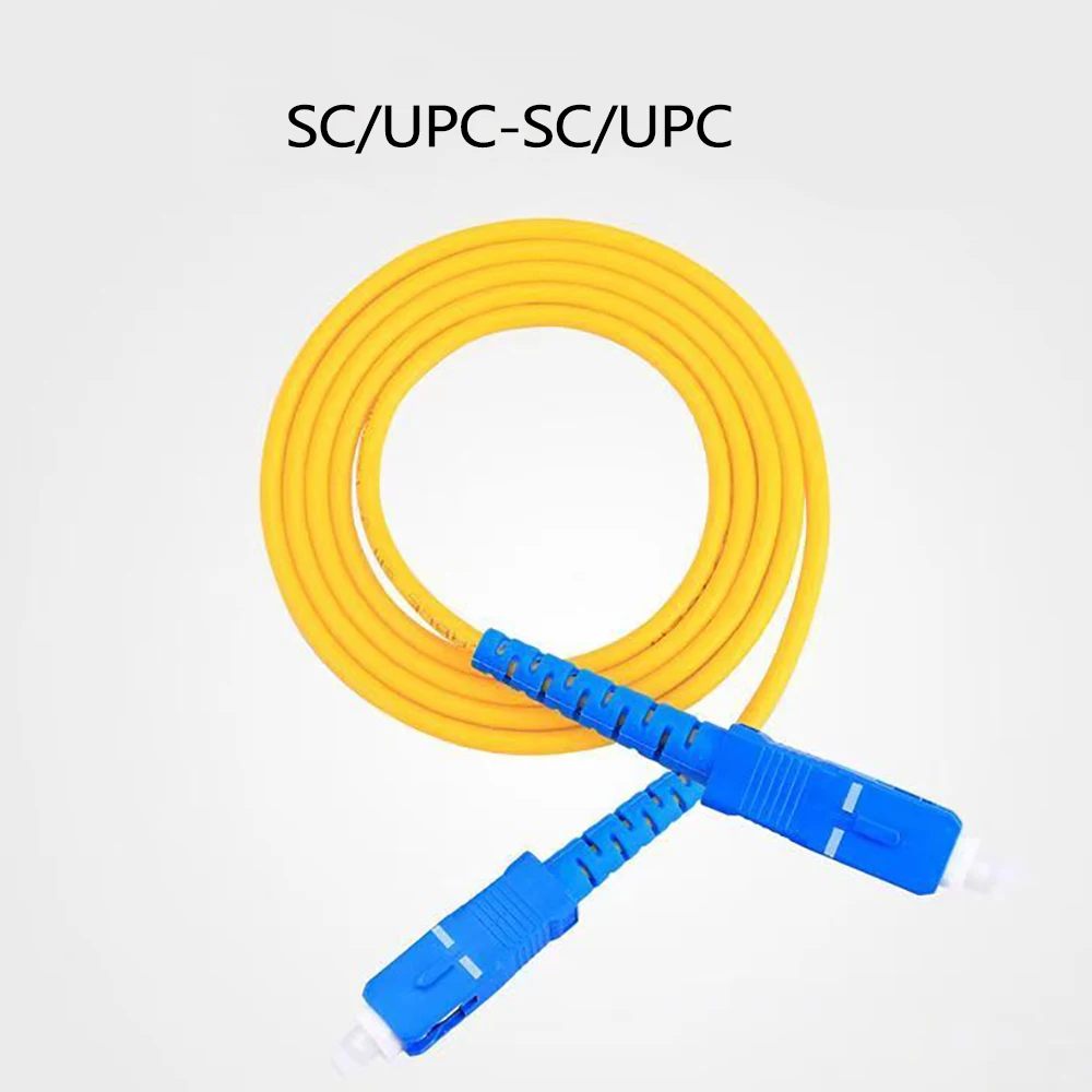 Оптоволоконный кабель SC/UPC SC UP, одномодовый оптический патч-корд, Simplex Core FTTH Fiber Optica 5 м/20 м/30 м, оптоволоконный патч-корд