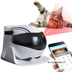Control  Teaser Interactive Toy 32G Cat Smart Companion Robot for Pets Baby Old Man 1080P HD Security  WiFi Remote