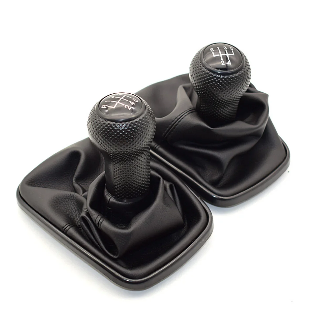 1pc Car Handball Transmission 5-Speed Gear Shift Handball Knob Head And Lever Cover Boots For VW Mk4 Golf Gti R32 Jetta Bora