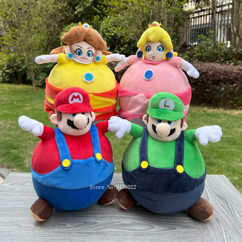 Super Mario Bros Wonder peluche Mario globo Luigi Peach Daisy juguetes de peluche muñeca suave regalo de Navidad