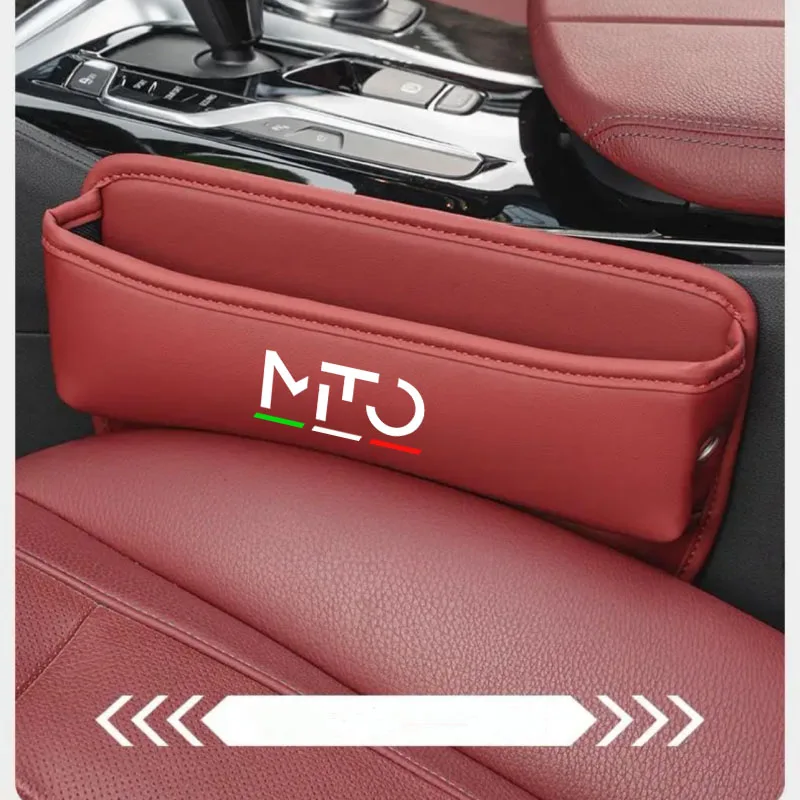 Car Seat Organizer Leather Crevice Storage Box for Alfa Romeo MITO Auto Accessories