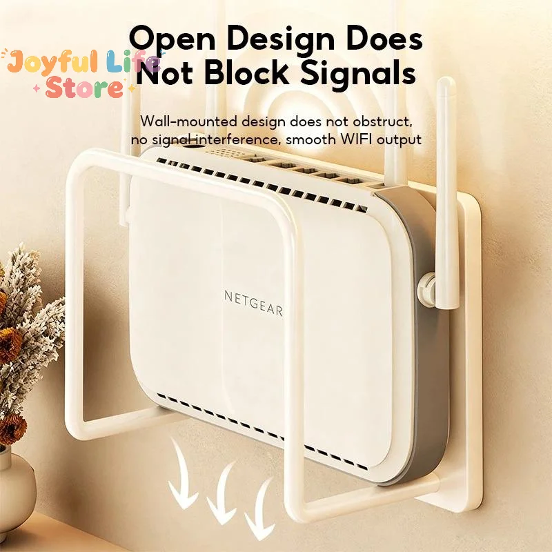 Hot Wall-Mounted Router Bracket/Shelf Suitable For Wi-Fi Routers And Set-top Boxes Features Cable Management