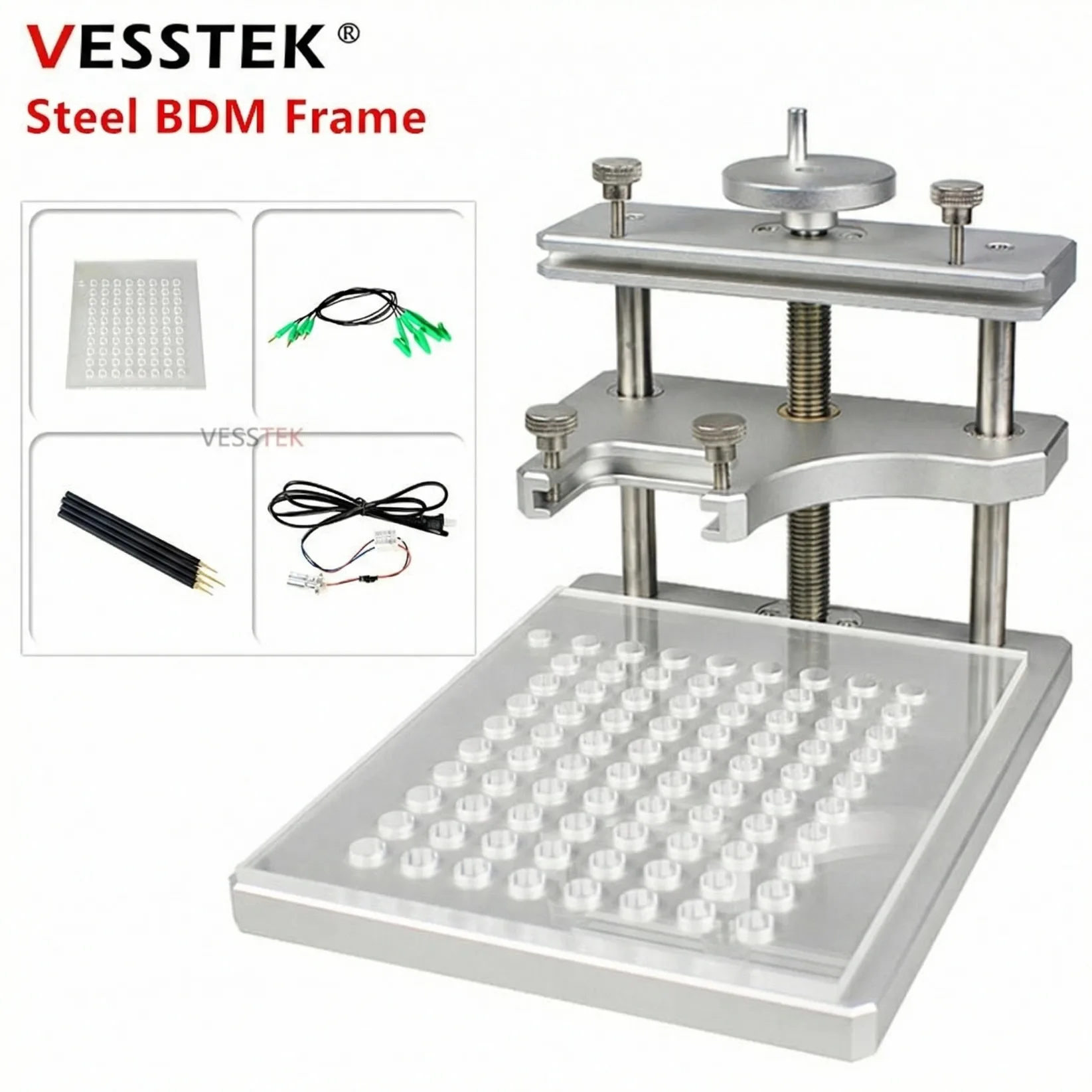 LED BDM FRAME BDM Probe aluminium Stainless Steel With 22pcs BDM Adapters For KESS Ktag FGTECH ECU Progammer Chip Tuning Tool