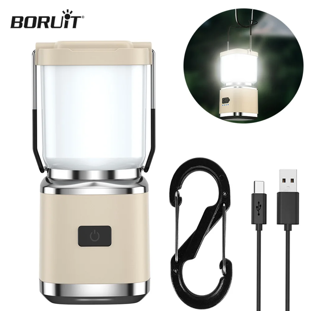 boruit portatil pendurado tent lamp recarregavel camping lights impermeavel para caminhadas pesca emergencia home power outages 01