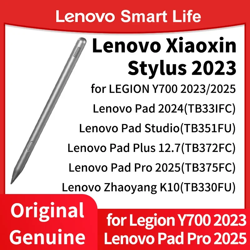 Lápiz óptico Original Lenovo Xiaoxin 2023 para Legion Y700 2023 Pad 2024, escritura contra el tacto falso, Bluetooth