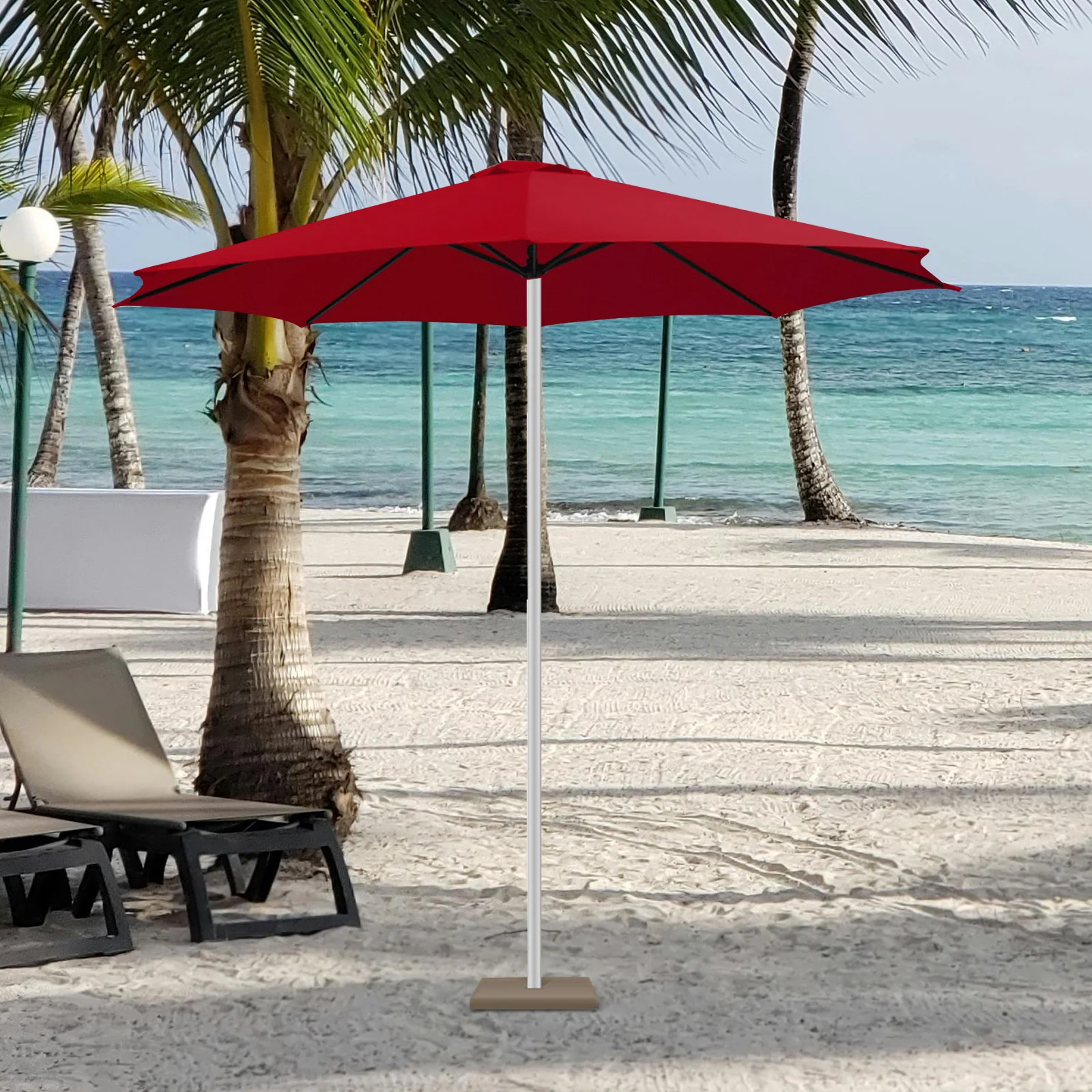 

Canopy Fabric for Umbrella Outdoor Replacement Market Cover Parts outside Patio