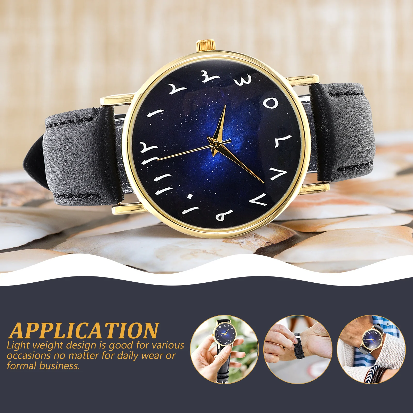 

Comfortable Adjustable Wrist Watch Stylish Exquisite Arabic Numerals for Adults Fine Workmanship Beautiful Appearance Various