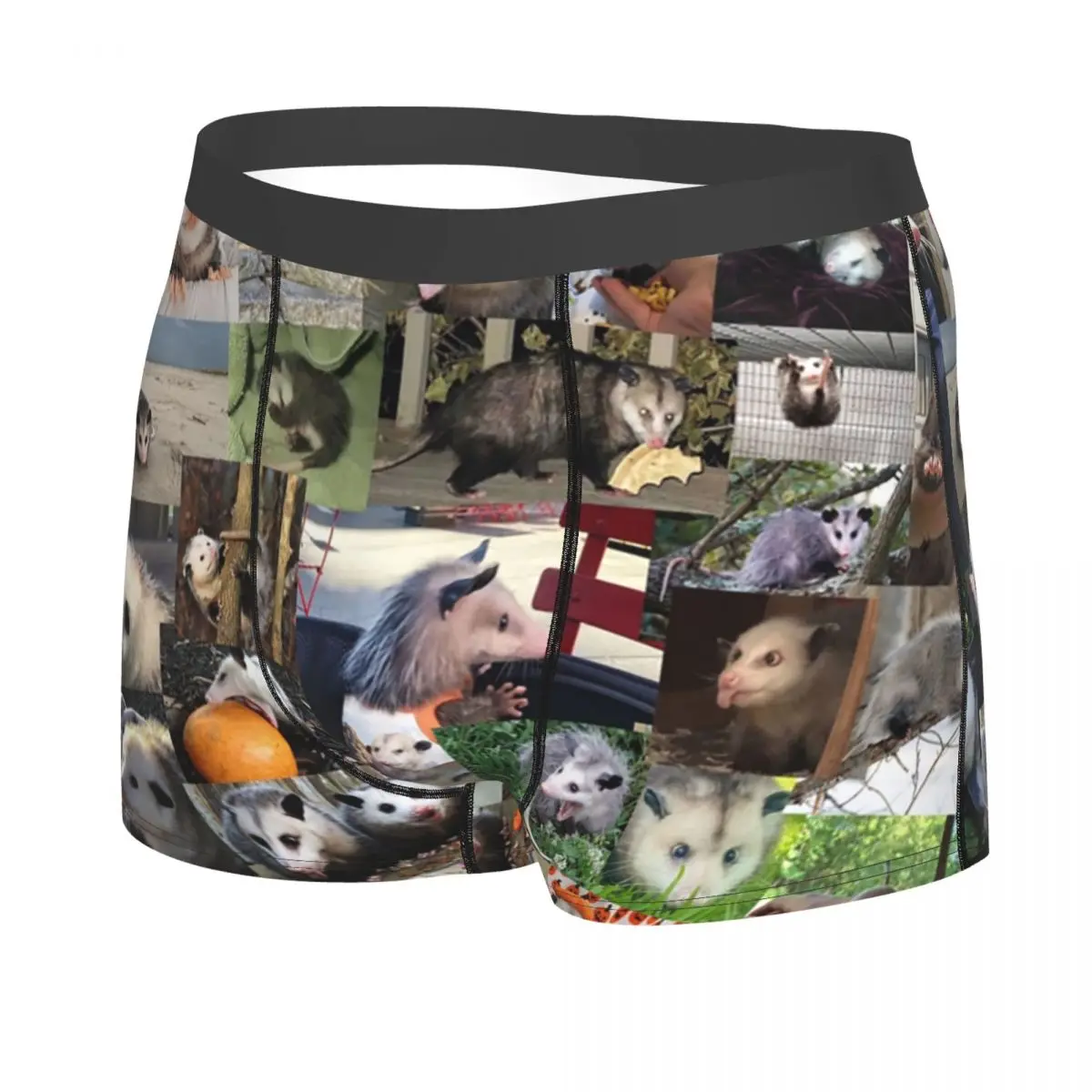 Custom Fashion Ultimate Opossums Boxers Shorts Underpants Men's Stretch Animal Pet Briefs Underwear