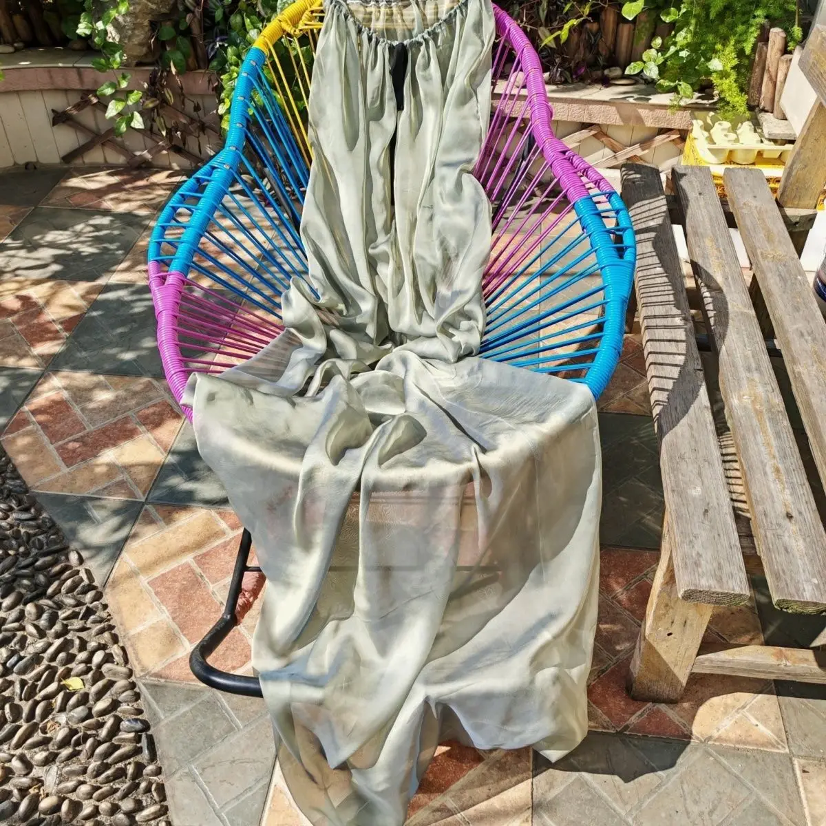 

Глянцевая сетчатая вуаль, сексуальный длинный спальный мешок, свободное платье макси, прозрачная накидка больших размеров