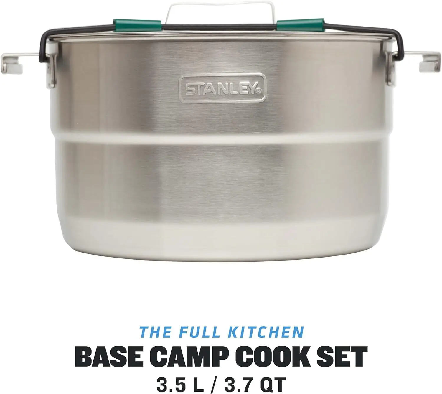 Adventure Full Kitchen Basecamp 11 Piece Camp Cook Set-Packable Unit, 3.5l, Stainless Steel