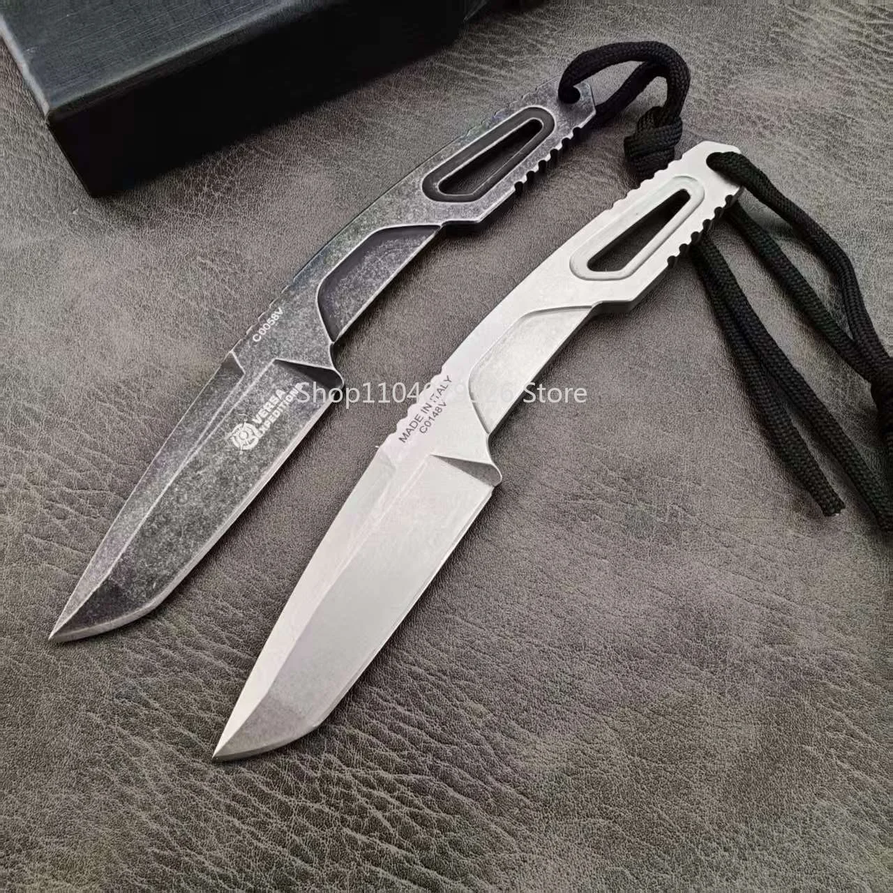 

RAOT Outdoor Knife Camping Adventure 8Cr13Mov Fixed Blade Jungle Exploration Portable EDC Knives with Durable Sheath Hiking Gear