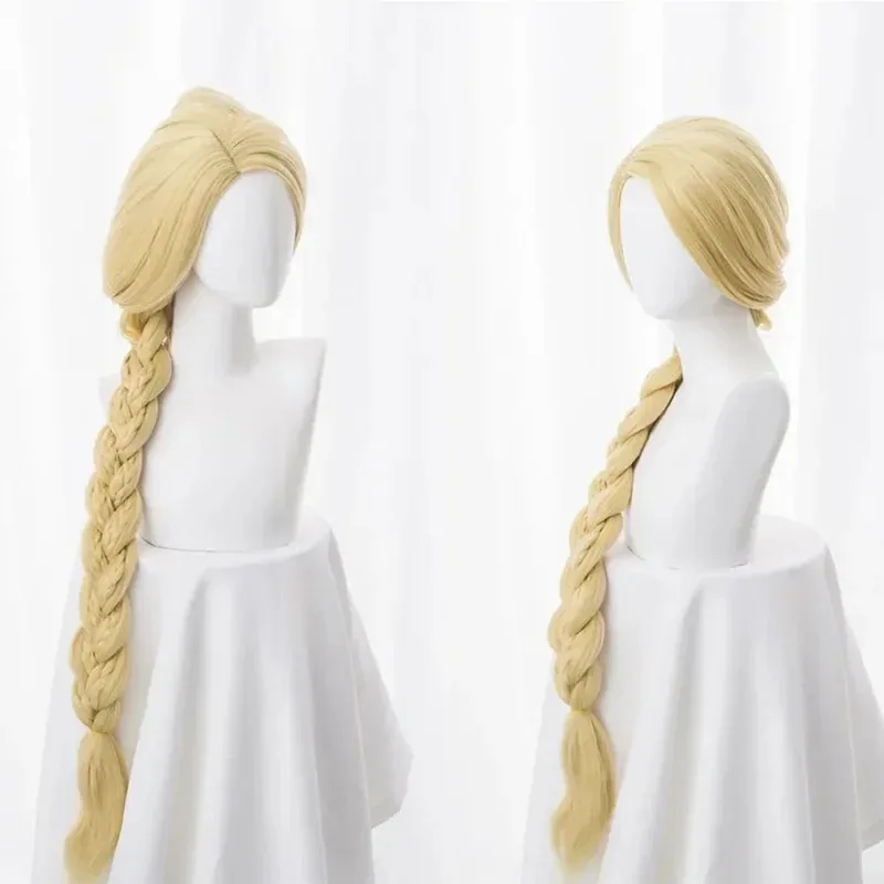 

Enchanted Rapunzel Anime Cosplay Wig Synthetic Golden Long Braided Wig 40 Inch Comic-Con Coser Princess Wig Daily Party