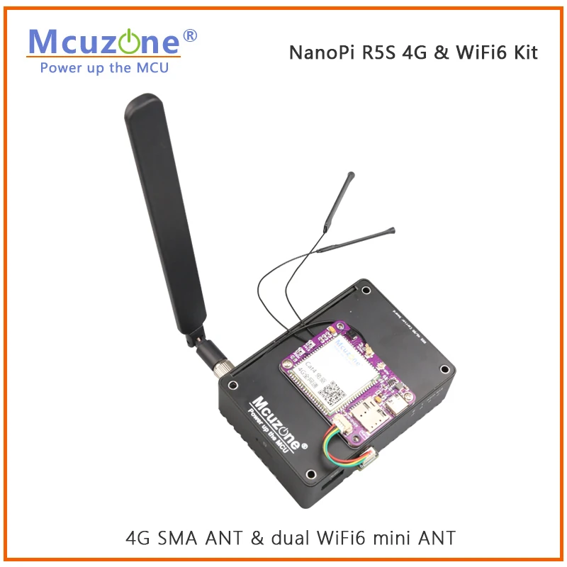Imagem -02 - Nanopi R5s_4g & Wifi6 Kit4g Driver-livre Intel Ax200 8265c Mt7921k Debian Andriod Ubuntu Lede