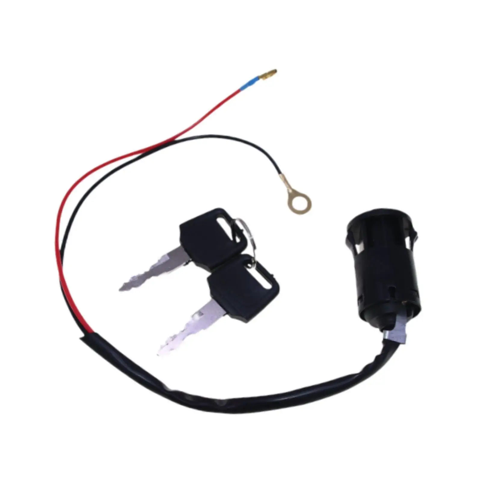 2 Wire Ignition Key Switch Premium Vehicle Accessories Easy to Install Replaces for ATV Dirt Bike Four Wheel Drive Vehicles