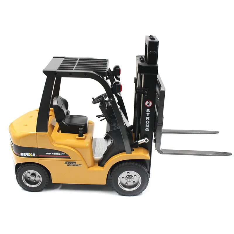 Huina Toys Kinderen Buiten Groot speelgoed legering simulatie vorkheftruck 8-kanaals draadloze afstandsbediening technisch voertuig