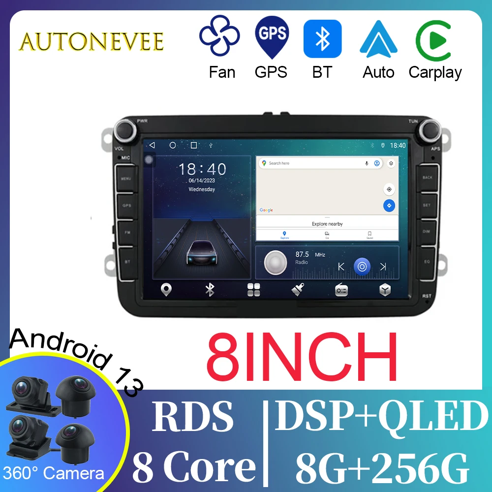 

Car Radio IPS For VW Volkswagen Passat B7 B6 Golf Touran Polo Tiguan Jetta GPS Navigation Multimedia Stereo Carplay No 2din DVD