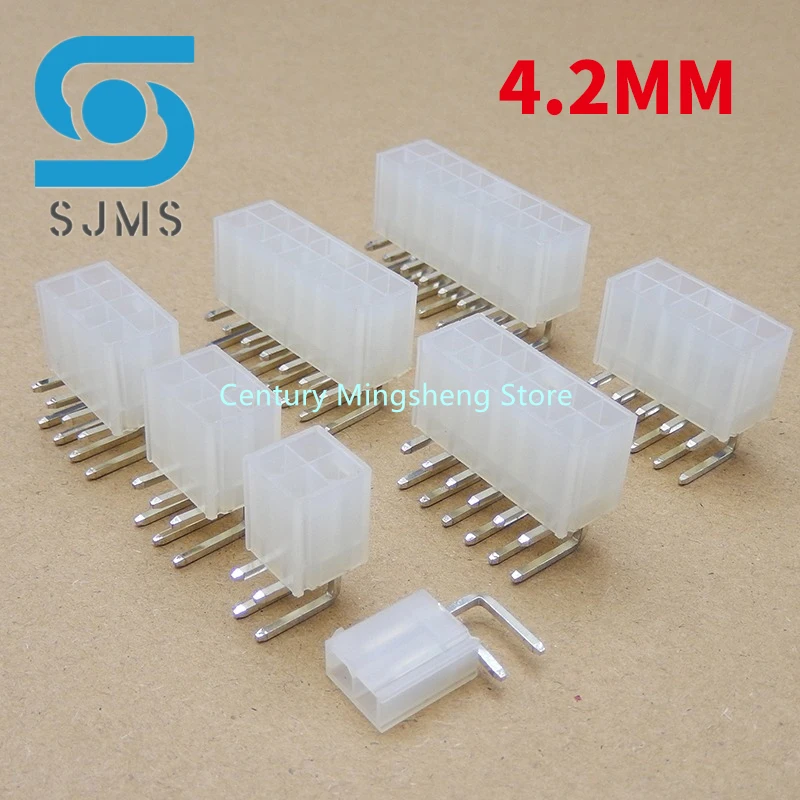 5/10PCS 5569 4.2mm 2*2/3/4/5/6/7/8/9/10/12 Pin Right Angle Female Socket Power Wire Connector for 5557 Plug Pc/car/computer