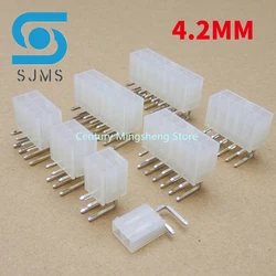 5/10PCS 5569 4.2mm 2*2/3/4/5/6/7/8/9/10/12 Pin Right Angle Female Socket Power Wire Connector for 5557 Plug Pc/car/computer