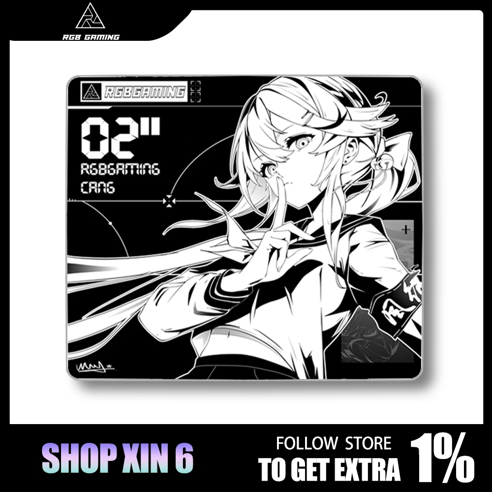 RGBGAMING 2D Black White Mousepad Control Poron Mouse Pad Star Dodges Pad Esports Paw3950 Paw3395 Mousepad Pc Accessories Gifts