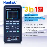 Hantek Portable Handheld small digital Oscilloscope 2-Channels + multimeter + Waveform Generator 3 in1 2C42 2C72 2D42 2D72