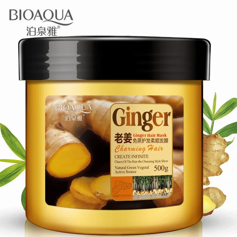 

500ML Repair Frizz Dry Damaged Hair Smooth Hair Conditioner Ginger Hair Mask Moisturizing Nourishing Care Treatment Cream