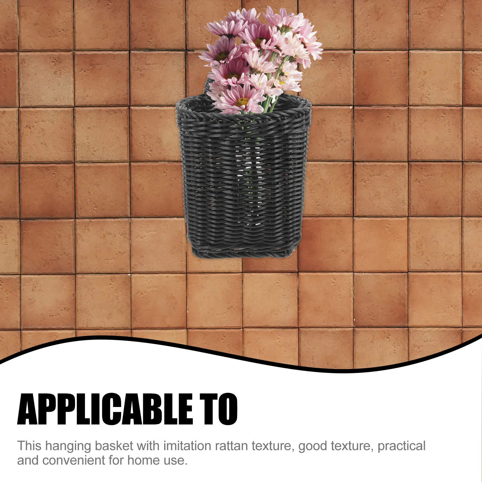 

Woven Storage Imitation Rattan Wall Hanging Kitchen Vegetable Fruit Holder Garlic Ginger Basket For Home Organization