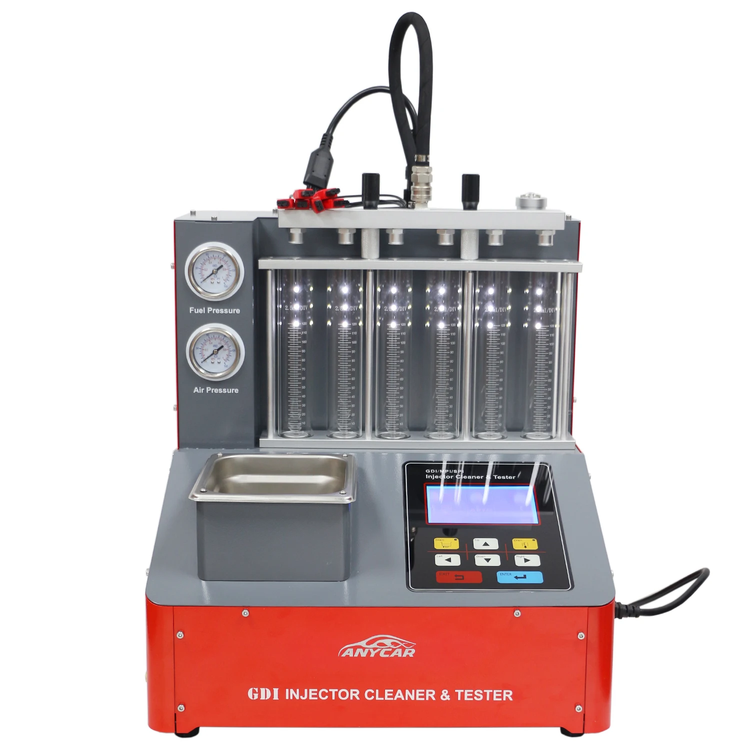 TLF Gdi Brandstofinjectorreiniger en tester Machine 6-cilinders Brandstofinjectorreiniger Tester voor auto en motorfiets GDI608