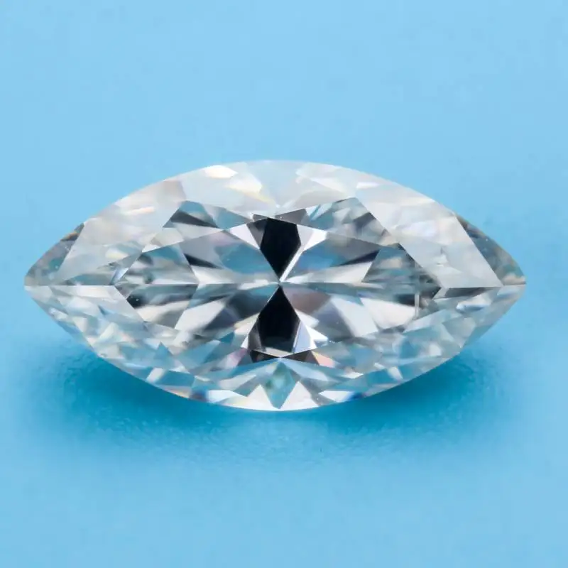 High Quality Moissanites Clear White GH Color 4x8-8x16mm Marquise Cut  Diamonds for Pendant Making