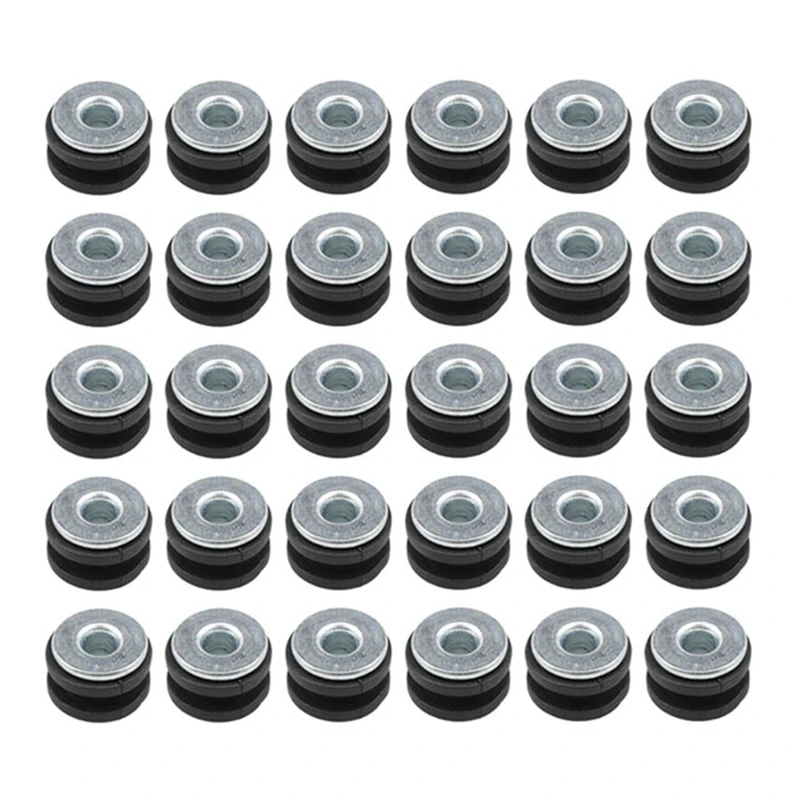 

30Pcs Motorcycle Rubber Grommets Bolts For Honda Yamaha Suzuki Kawasaki Fairing Rubber Grommets Kit Washer Assortment