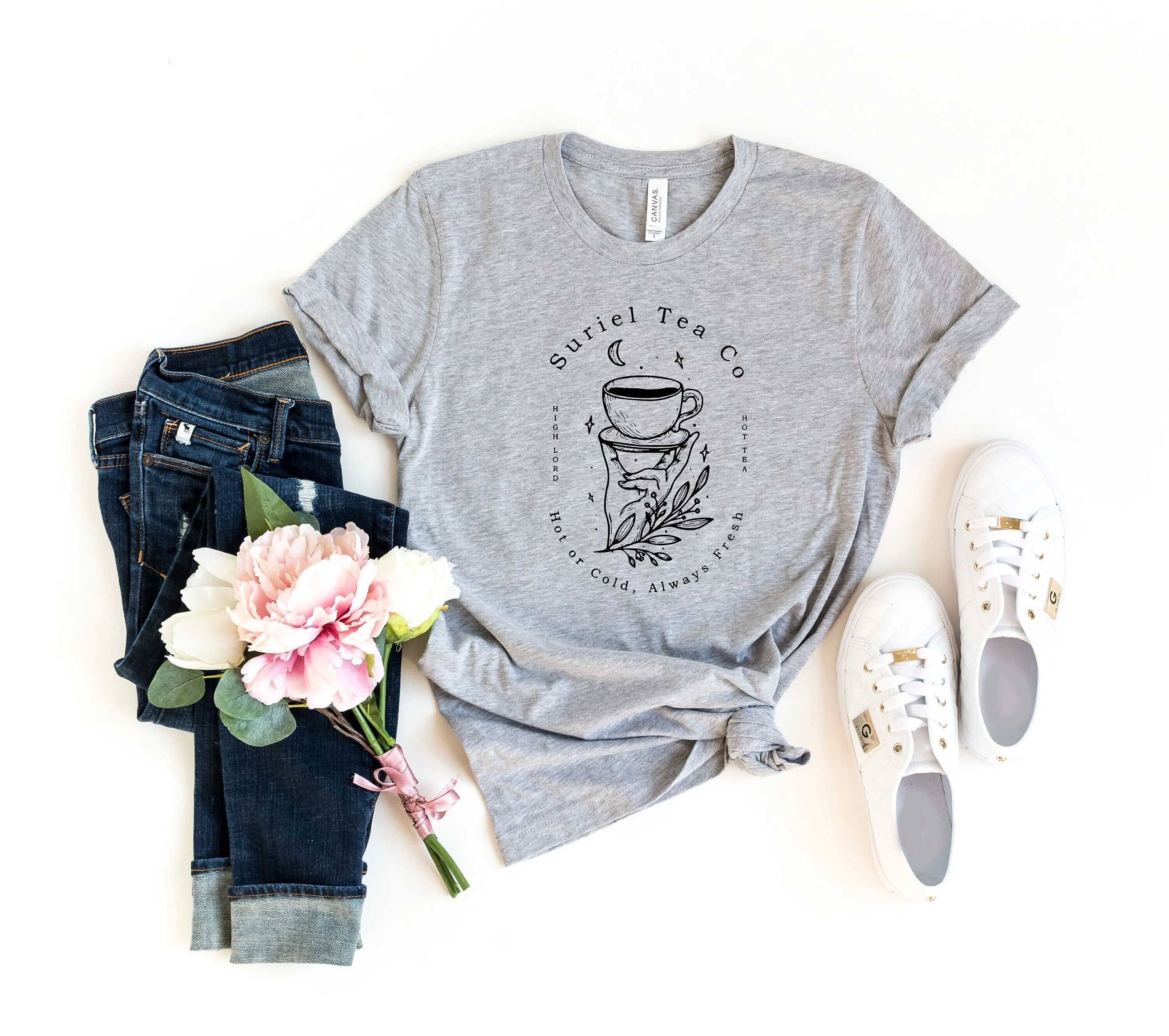 Suriel Tea Co T Shirt Acotar Bookish Sweat Sarah J Maas A Court Of Thorns And Roses Sweater