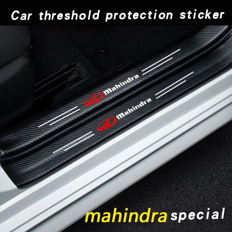 Car Threshold Portector Moulding Strip Trim Car Sticker For Mahindra kuv100 xuv700 xuv300 tuv300 mahindra pik up 4x4 Accessories