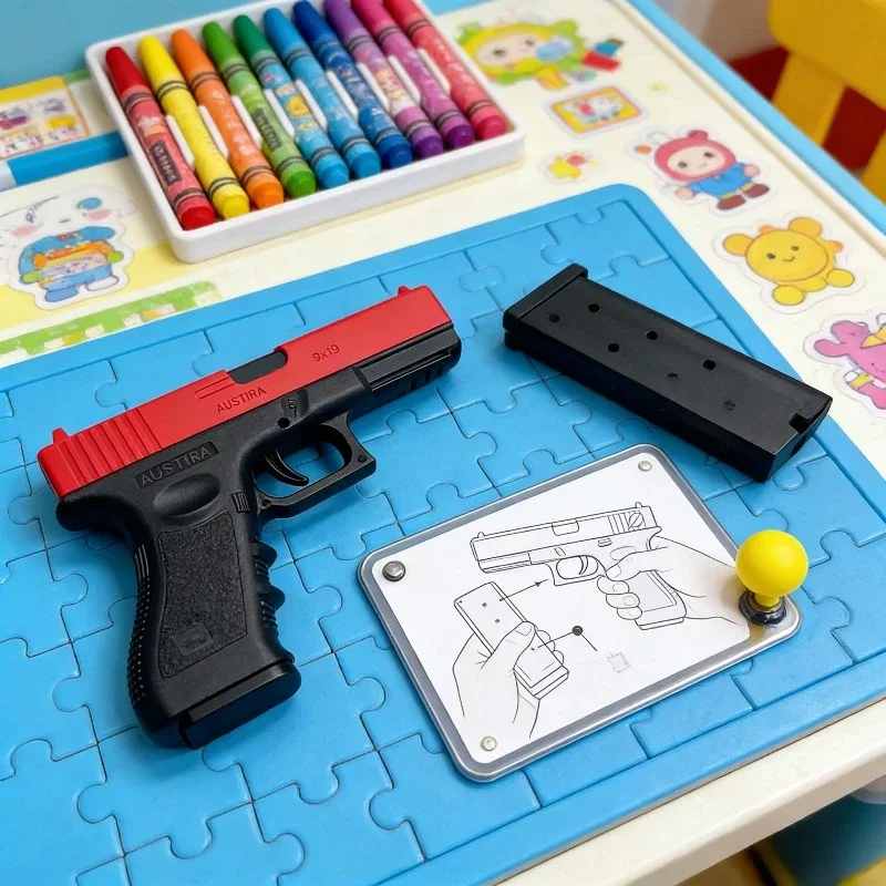 2026 رصاصة لينة مسدس الادسنس دليل G17 مسدس لعبة مجلة سفلية مع الليزر الرياضة في الهواء الطلق CS لعبة للأطفال الكبار هدية #1