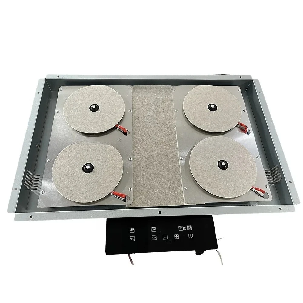 Invisible Built In Induction Hob Cooktop Stove Cooker Under Granite Marble Countertop Hidden 4 burner Hob Separated Control