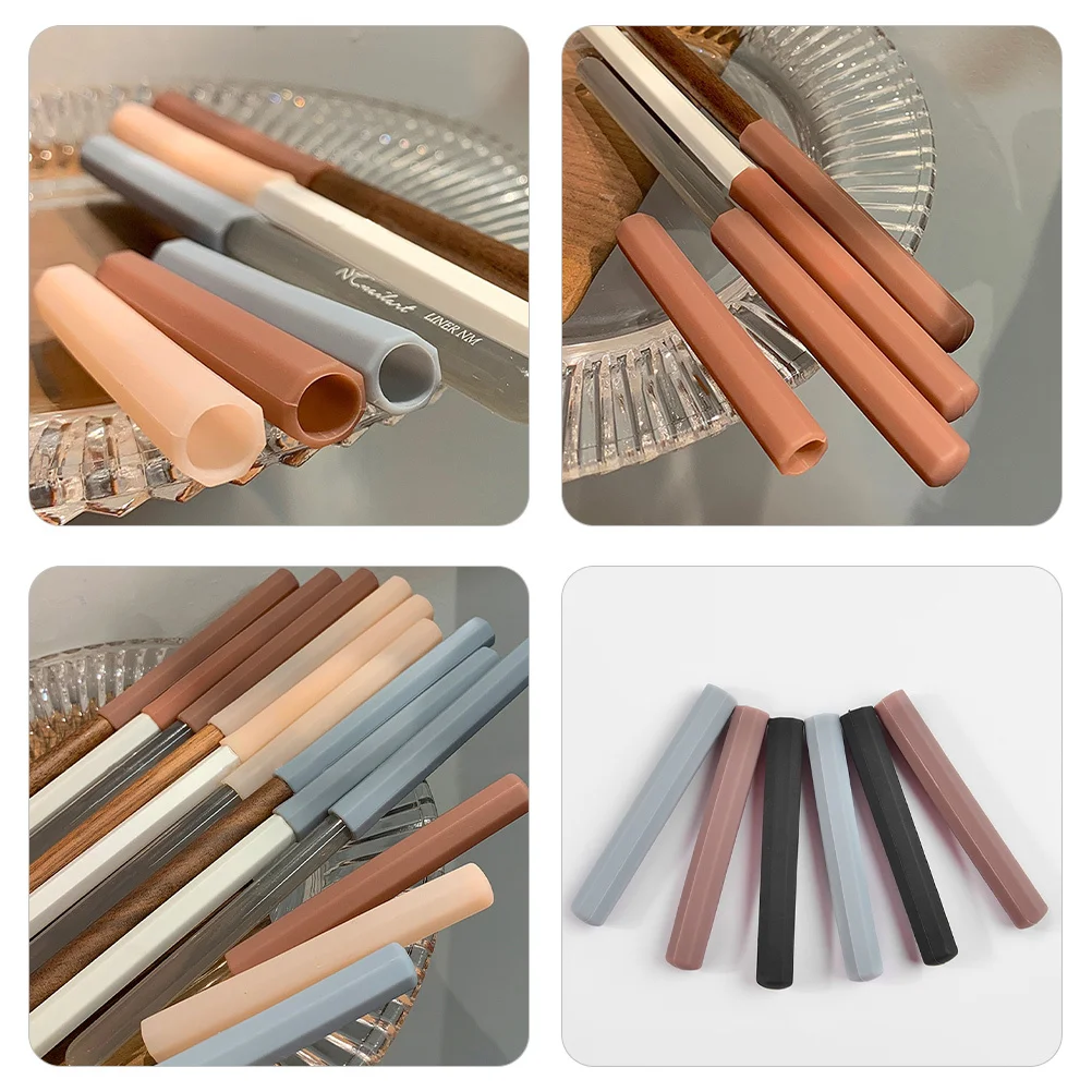 

3 Pcs Manicure Nail Pen Covers Decorative Caps Protective Pencil Tips for Brushes