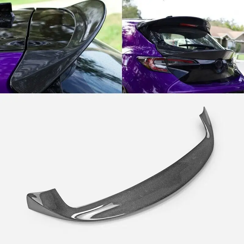 for Toyota 19-22 Corolla Auris E210 HatchBack Carbon Fiber Rear Roof Spoiler Wing Lip Bodykits