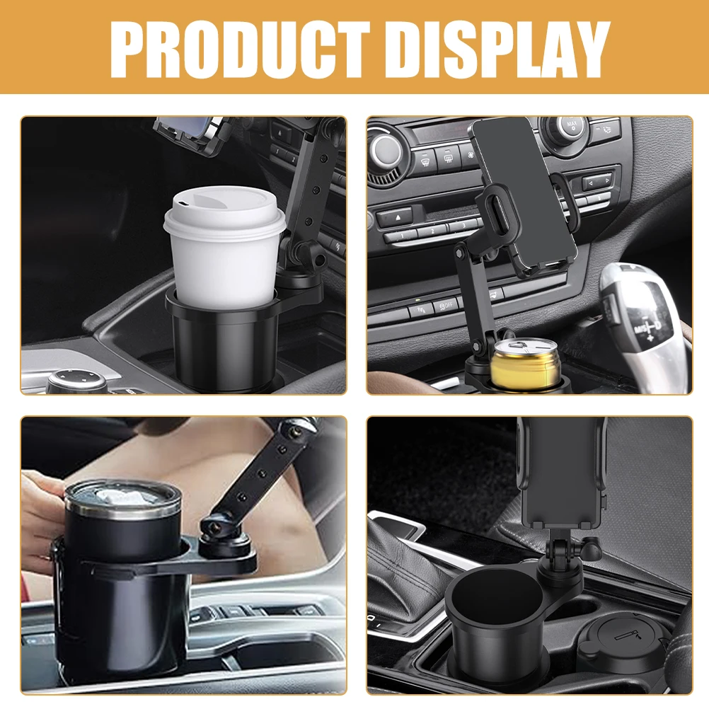 

Car Cup Holder Mount For Vehicle Cell Phone Stand Durable Universal Fit Stylish Design Easy Install Anti-Slip For Most Cars