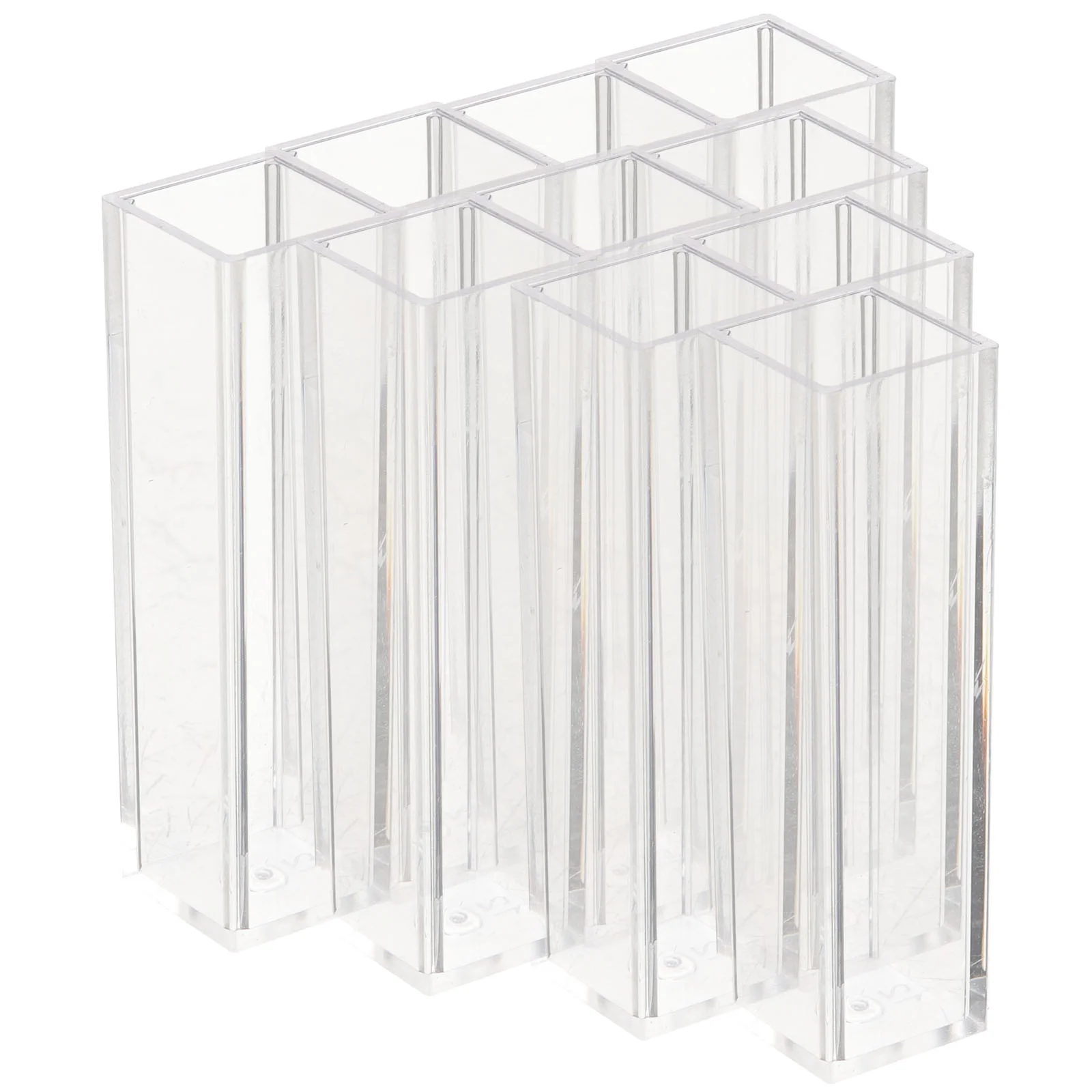 10PCS 45ML Polystyrene Disposable Plastic Cuvette(Transparent)