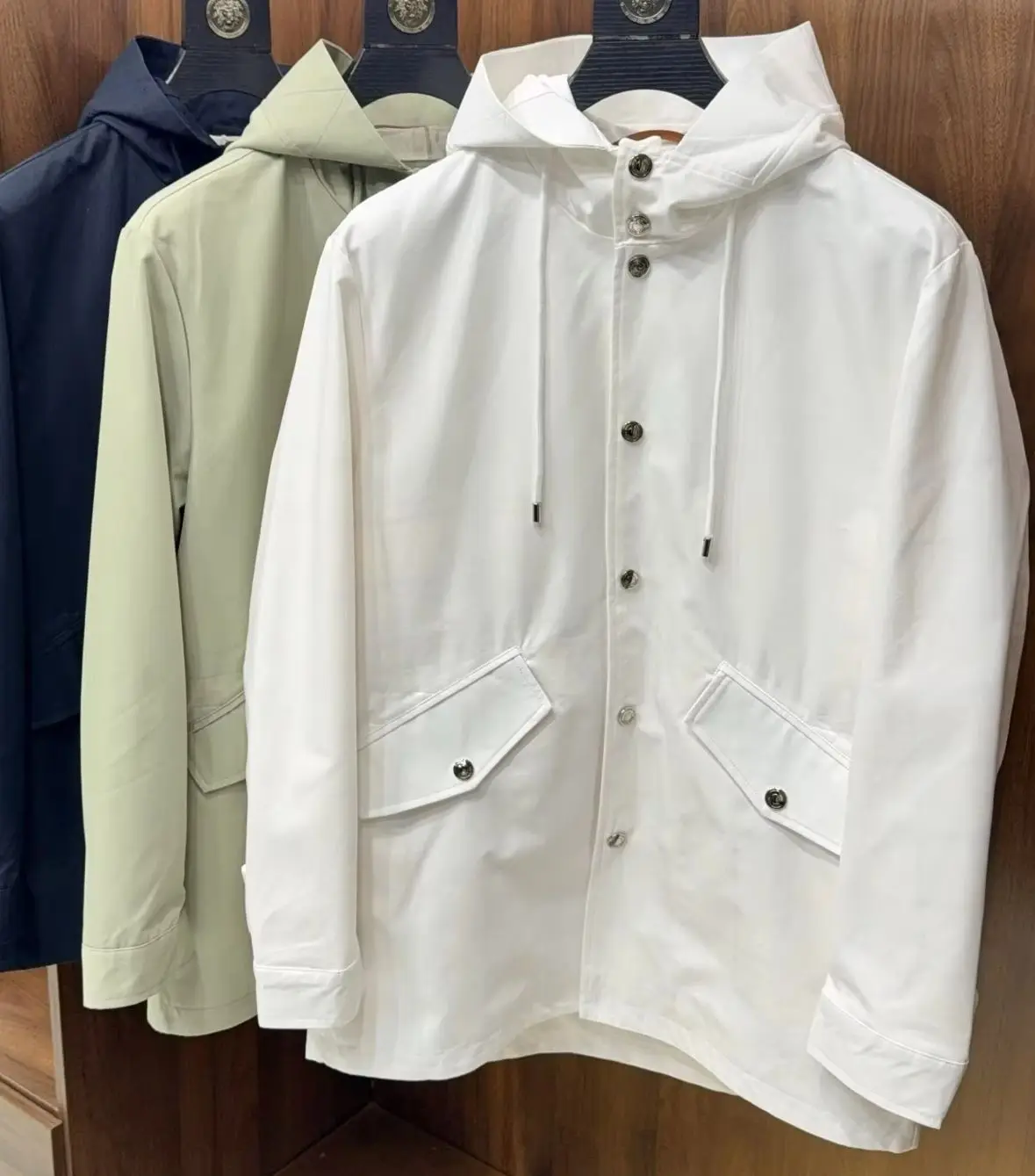 

Italian LP old money wind 25 autumn and winter medium and long hooded casual trench coat