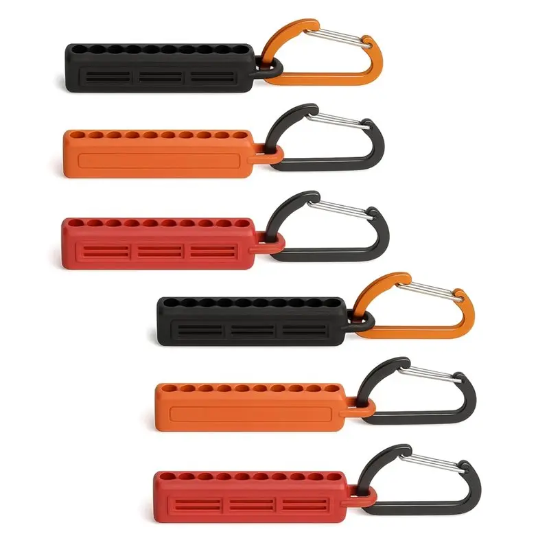 

Набор держателей для бит Happy New- 1/4" Hex (6 шт.), органайзер для отверточных бит на 10 отверстий с карабинами