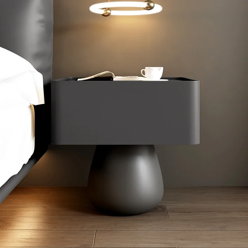 Mesita De Noche nórdica para dormitorio, mesita De Noche De lujo, minimalista, a la moda, italiana De mediados De siglo, muebles para el hogar