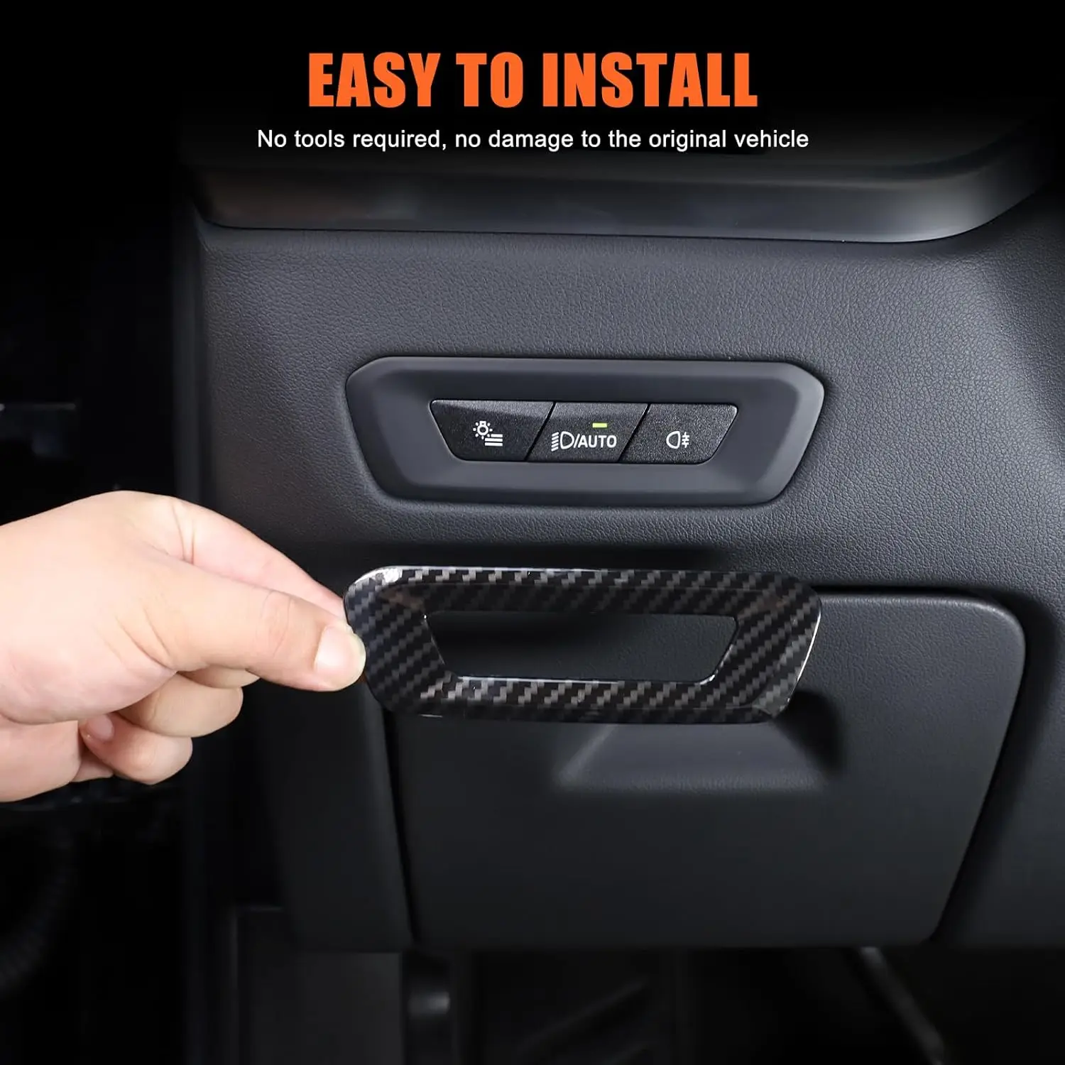 

Car Headlight Switch Frame Trim Cover For BMW X5 X6 2023-2025 Central Control Dashboard Headlight Switch Control Button Frame